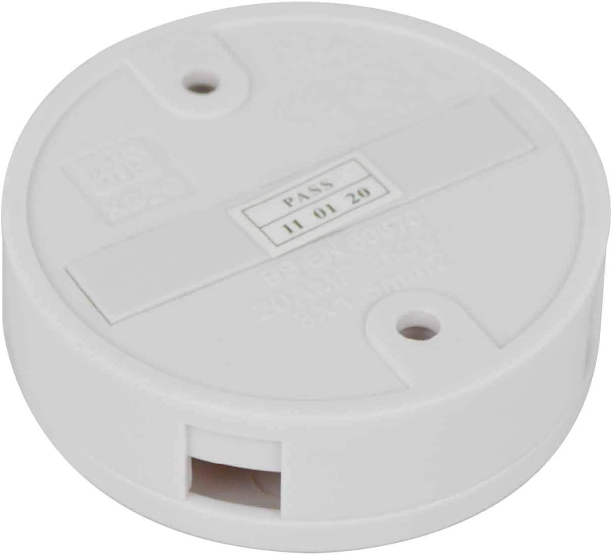 STATUS 20A 4 Terminal Electrical Junction Box, White - (20SRJBX4)