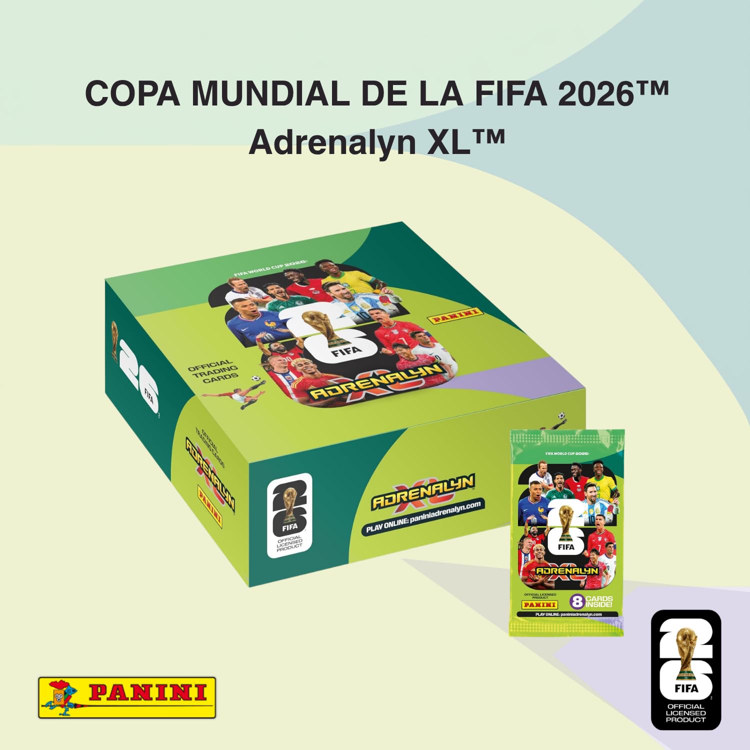 Panini FIFA World Cup 2026 Adrenalyn XL Cajita 24 Sobres Colección Oficial