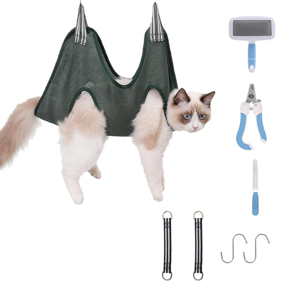 See full amazon price history chart for ALMEKAQUZ 8 Pcs Cat Grooming Hammock Harness|Cat Bathing Bag | Adjustable Anti-bite and Anti-Scratch Cat Shower Mesh Grooming Bag for Pet Dogs and Cats | Nail Trimming ALMEKAQUZ 8 Pcs Cat Grooming Hammock Harness|Cat Bathing Bag | Adjustable Anti-bite and Anti-Scratch Cat Shower Mesh Grooming Bag for Pet Dogs and Cats | Nail Trimming (B0C9ZTBLWT) Amazon Price History, Amazon Price Tracker