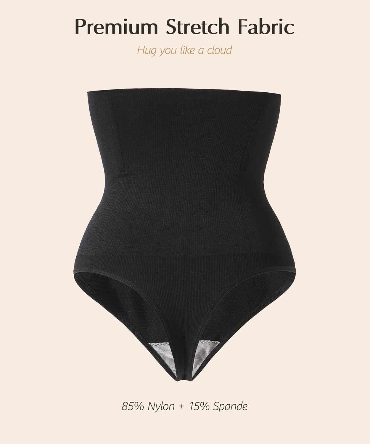 Tummy Control Thong Shapewear for Women High Waist Shaping Underwear Stay-Put Seamless Body Shaper Panties Girdle - Image 6