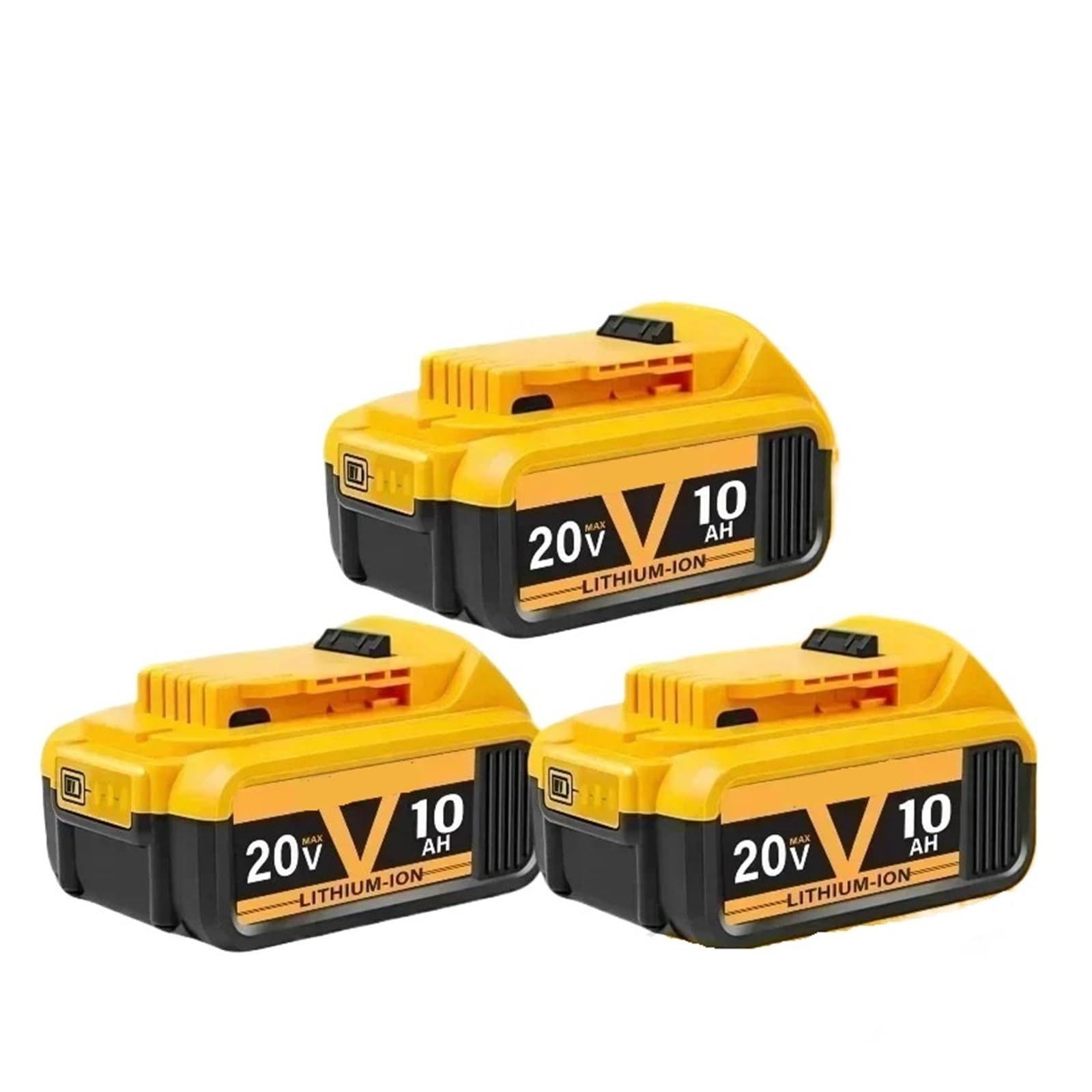 DCF845 DCF850 DCF892 DCF911 DCD800 DCD805 Batería De Herramientas Eléctricas | Batería Batería de iones de litio de 8/10/12 Ah, 20 V, compatible con Dewalt(3PCS 10.0Ah battery)