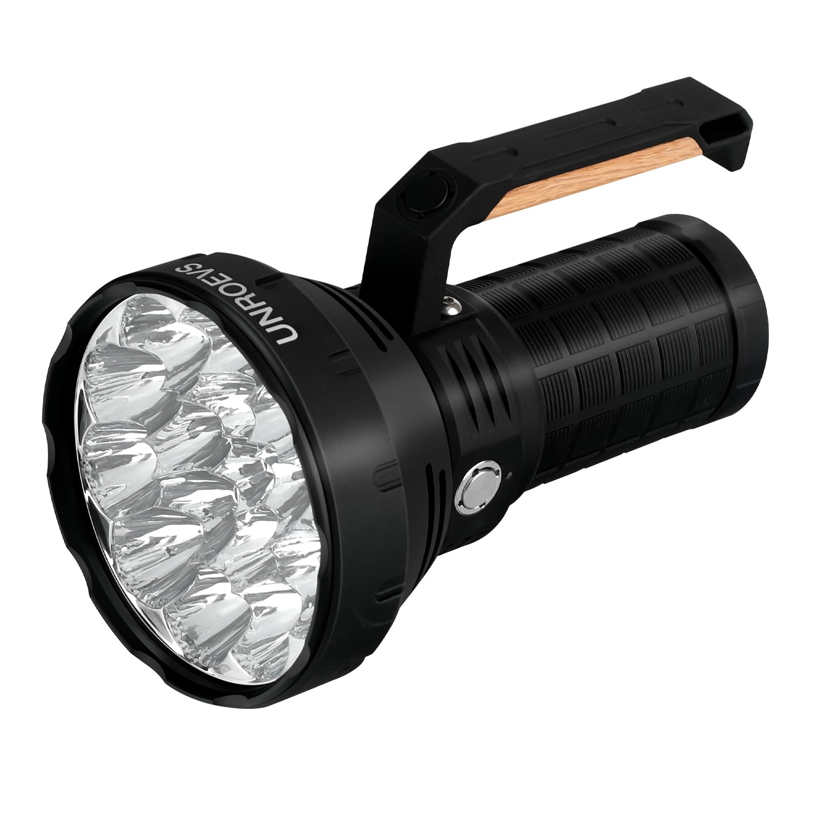 W322 Brightest Flashlight 58000 Lumens,Super Bright Flashlight with 16 pcs Cree XHP50.3 LEDs,High Powered Flash Light Long Beam 1715 Meters,Most