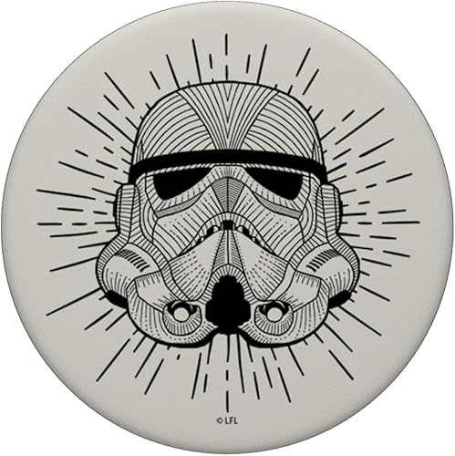 Miniatura 3 de Star Wars Storm Trooper Casco Line Art PopSockets Grip y soporte para teléfonos y tabletas