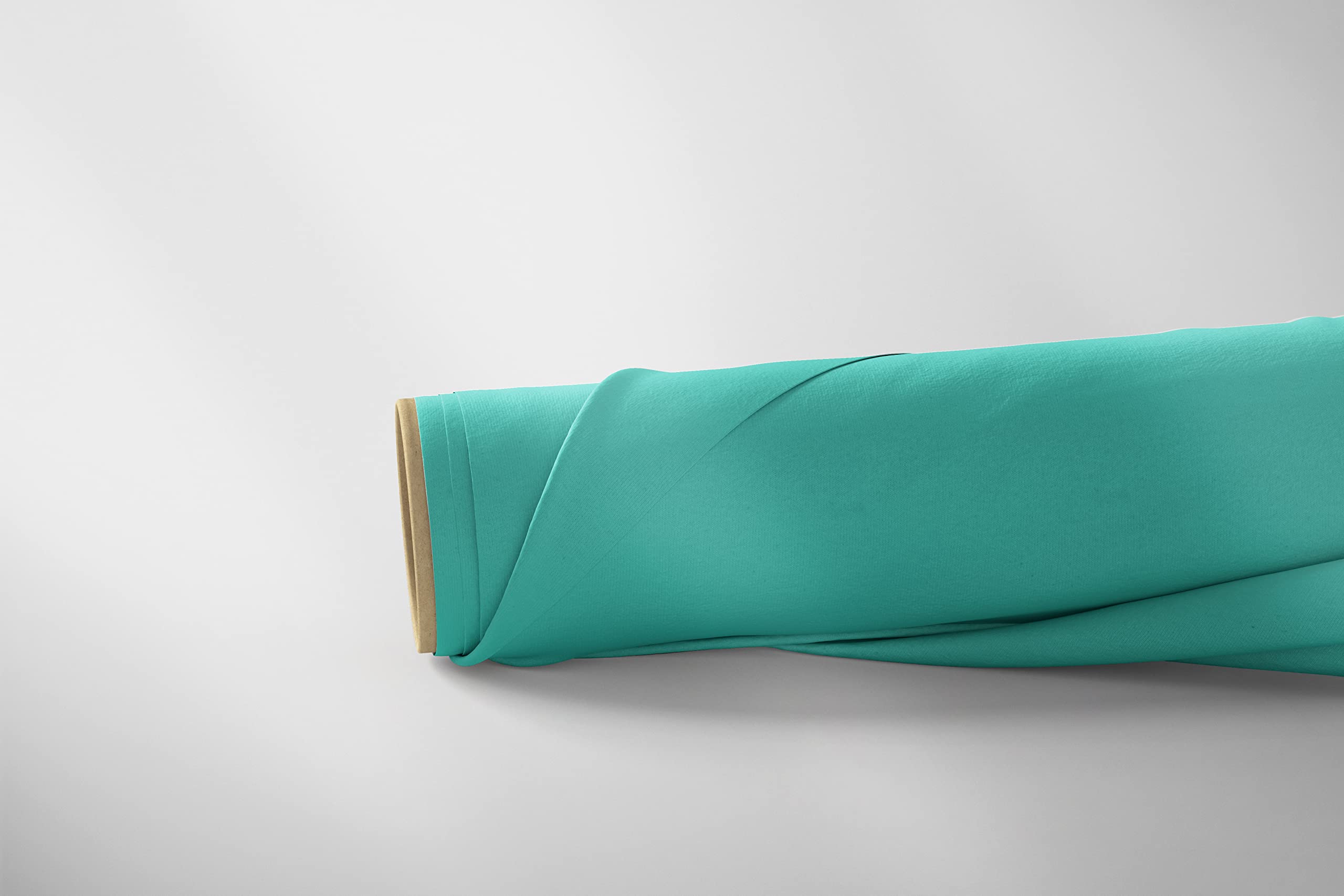 NightComfort 100% Polycotton Plain Dyed Fabric for Crafts, DIY, Sewing, Curtain Lining, Dressing, Quilting, Bedding, Decorative Material- 100 inch/ 254cm Wide- Soft, Lightweight (1 Metre, Turquoise)