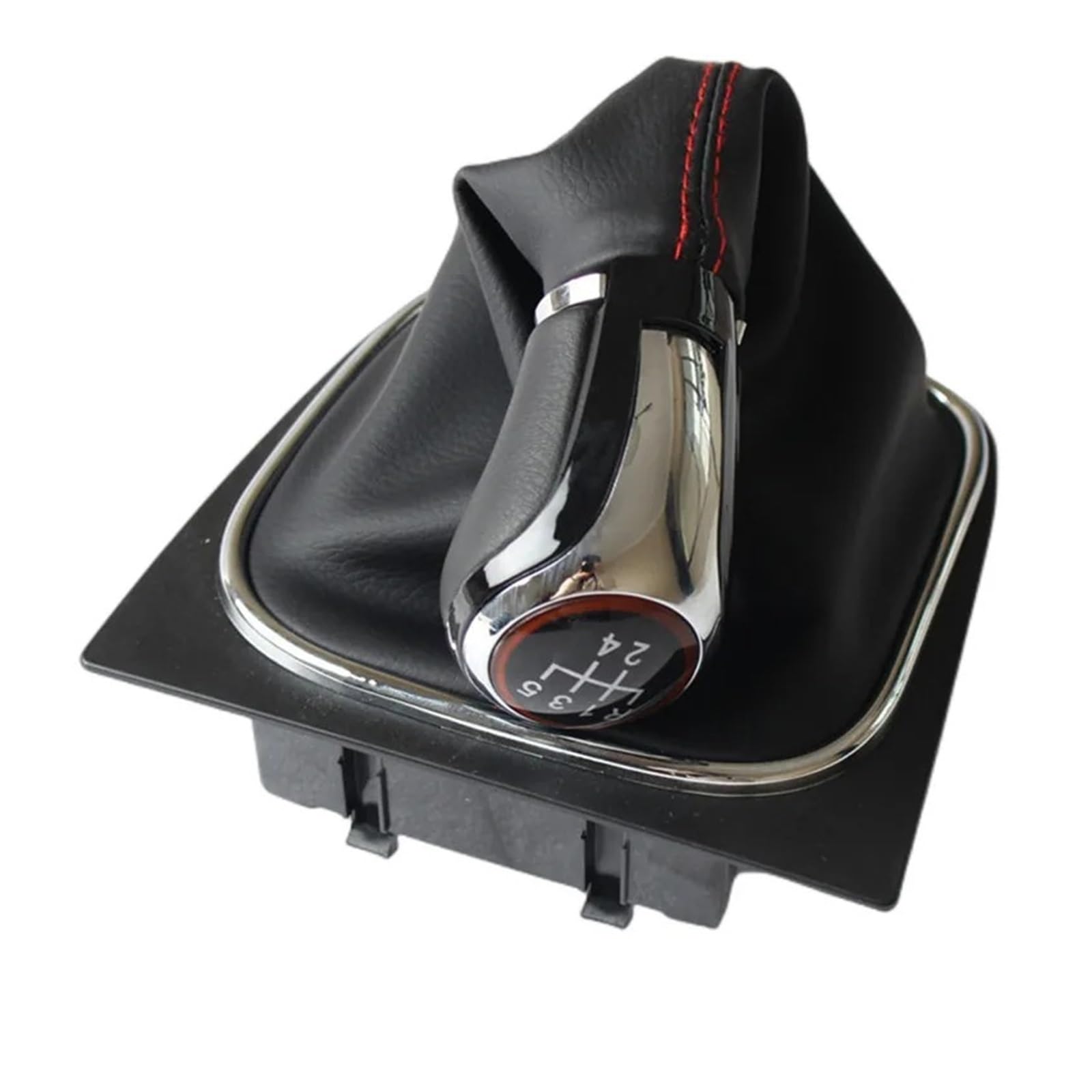 Qmtvfsrh B0422 Car Gear Shift Knob Manual Gear Shift Knob Gaiter Boot Cover For Vw For Golf 5 For Golf 6 For Scirocco 2009 For Skoda For Octavia(B0422)