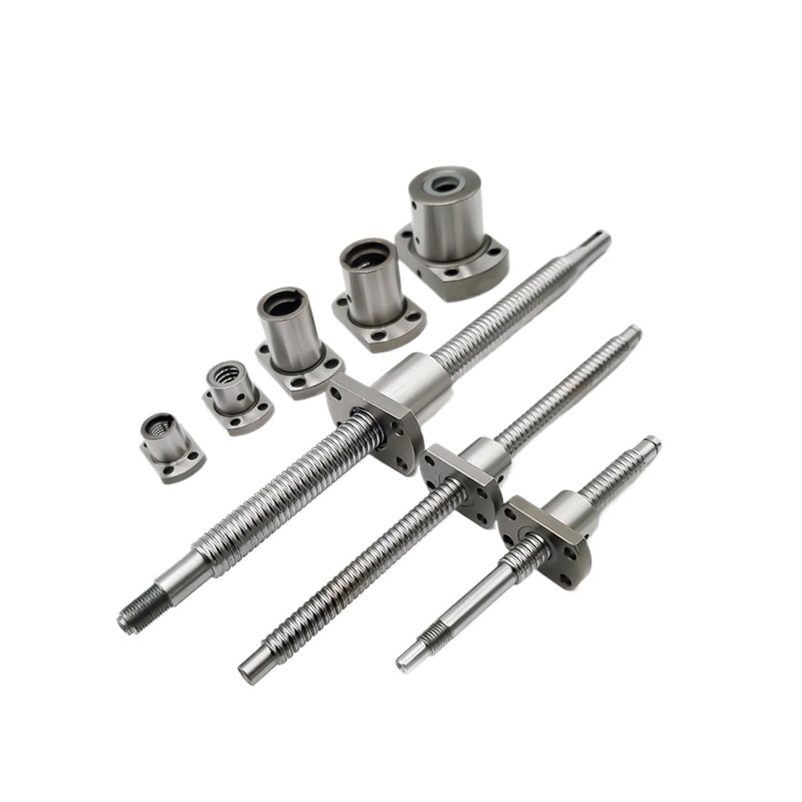 Zestaw śrub kulowych, Śruba kulowa walcowana z luzem SFU1204 C7 Pojedyncza nakrętka kołnierzowa DSG16 BKBF12 CNC 150-550mm(300mm)