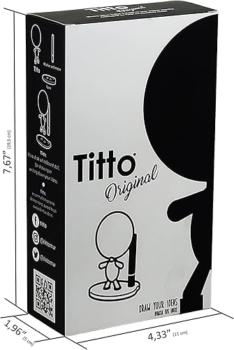 Miniatura 4 de Pizarra de borrado en seco  4 de julio House Deco  Regalos escolares  Muñeca de pizarra blanca de cerámica  TITTO Original, dibuja tus ideas  para