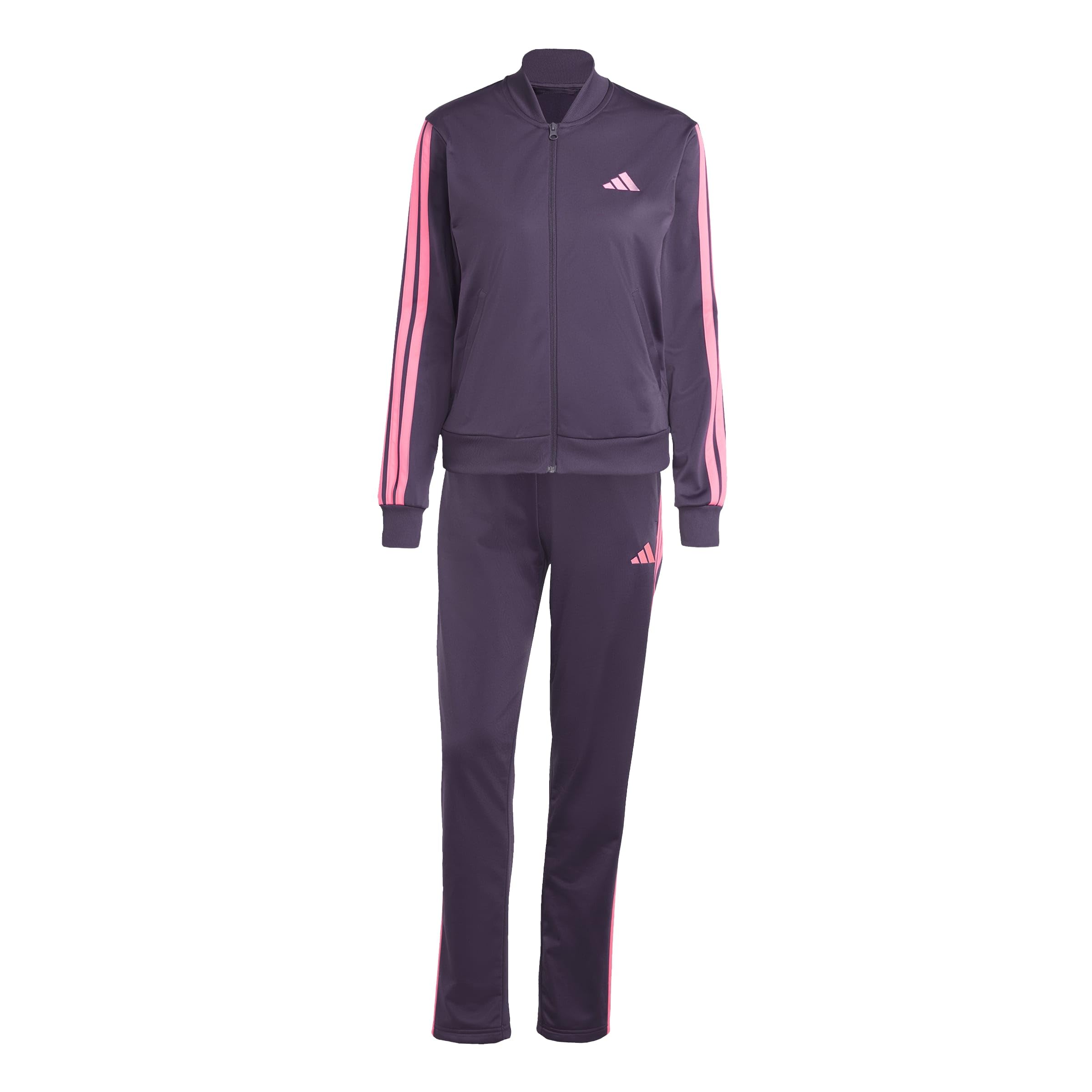 adidas Women's ESSENTIALS 3-STRIPES TRACKSUIT, aurora plum, L