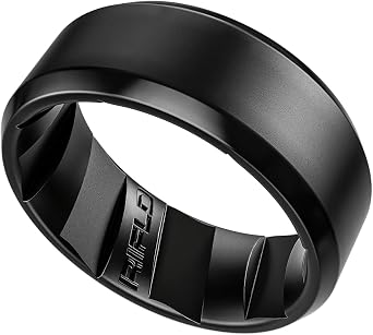 Men's Tactical Silicone Rings, 9mm Wide 2.5mm Thick Rubber Wedding Bands for Him, Breathable Working Man's Performance Ring