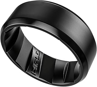 Men's Tactical Silicone Rings, 9mm Wide 2.5mm Thick Rubber Wedding Bands for Him, Breathable Working Man's Performance Ring