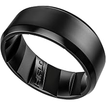 Mens Tactical Silicone Rings, 9mm Wide 2.5mm Thick Rubber Wedding Bands for Him, Breathable Working Mans Performance Ring