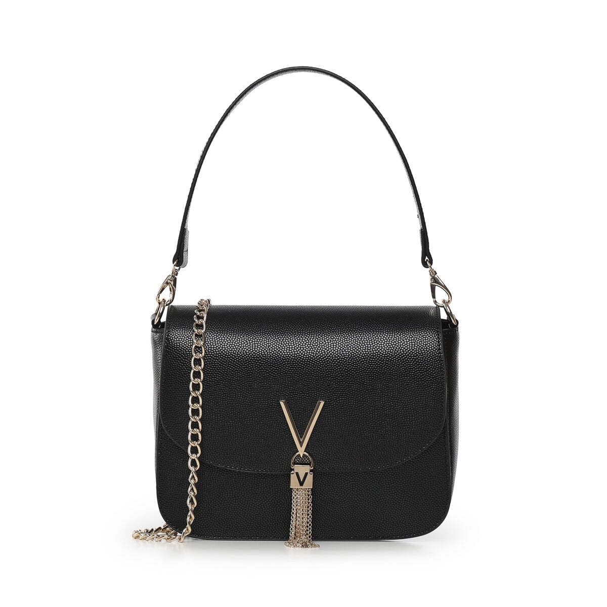Valentino Women 1r4-divina Handbag, Nero/Gold, Standard