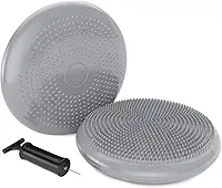Disco de Equilíbrio Inflável com Bomba 33cm – Almofada Balance Cushion para Pilates, Fisioterapia e Treino Funcional – Fortalece Core, Postura e Coordenação