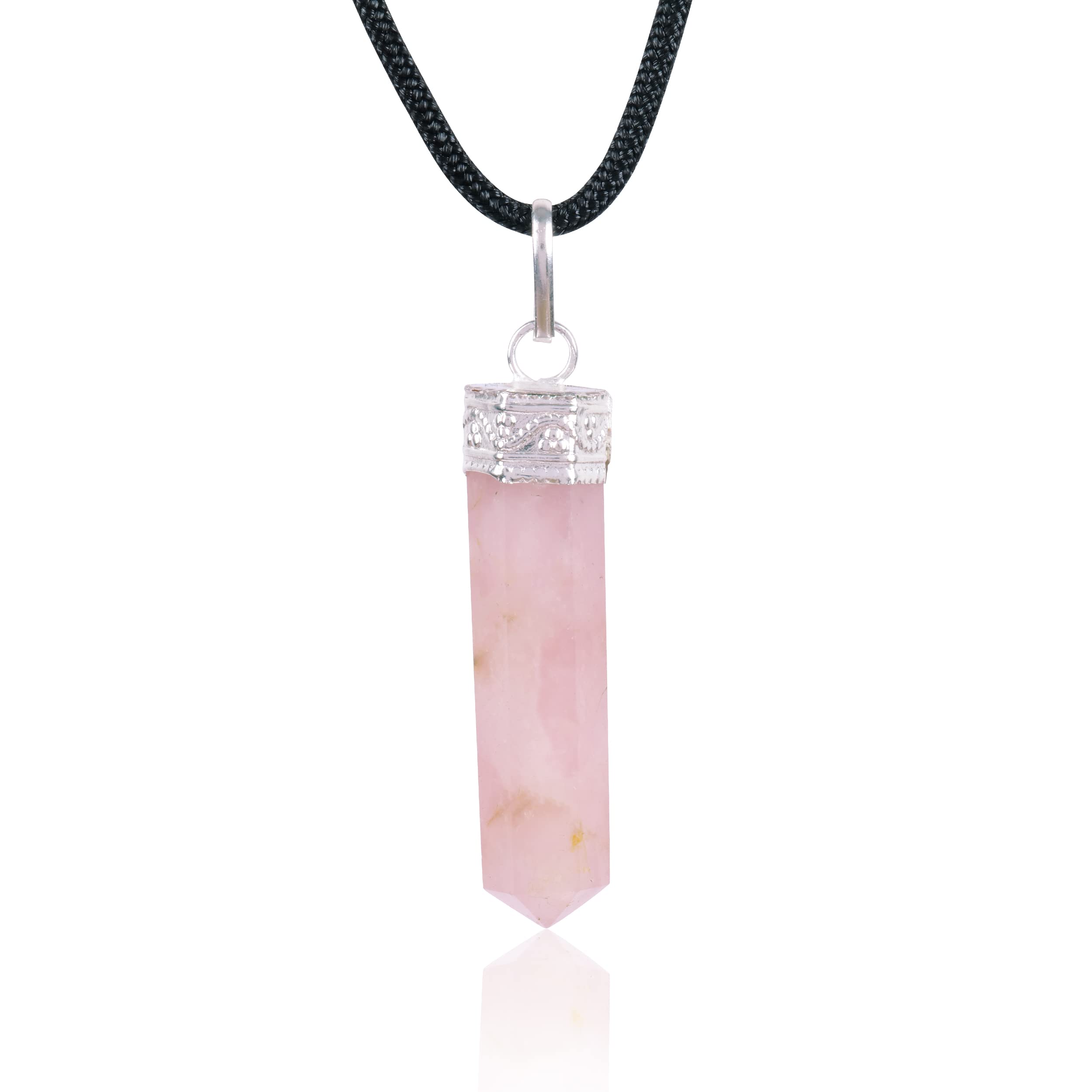 Rose Quartz Necklace For Men Astroghar Rose Quartz Tortoise Shaped