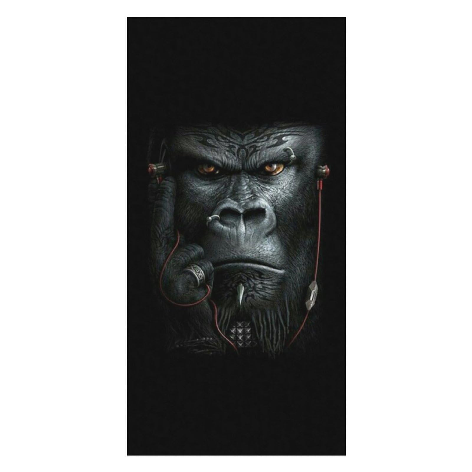 LWORZIIB Beach Towel, Gorilla Bath Towel, Pool Towel Great for Gym Swimming 80 X 160cm