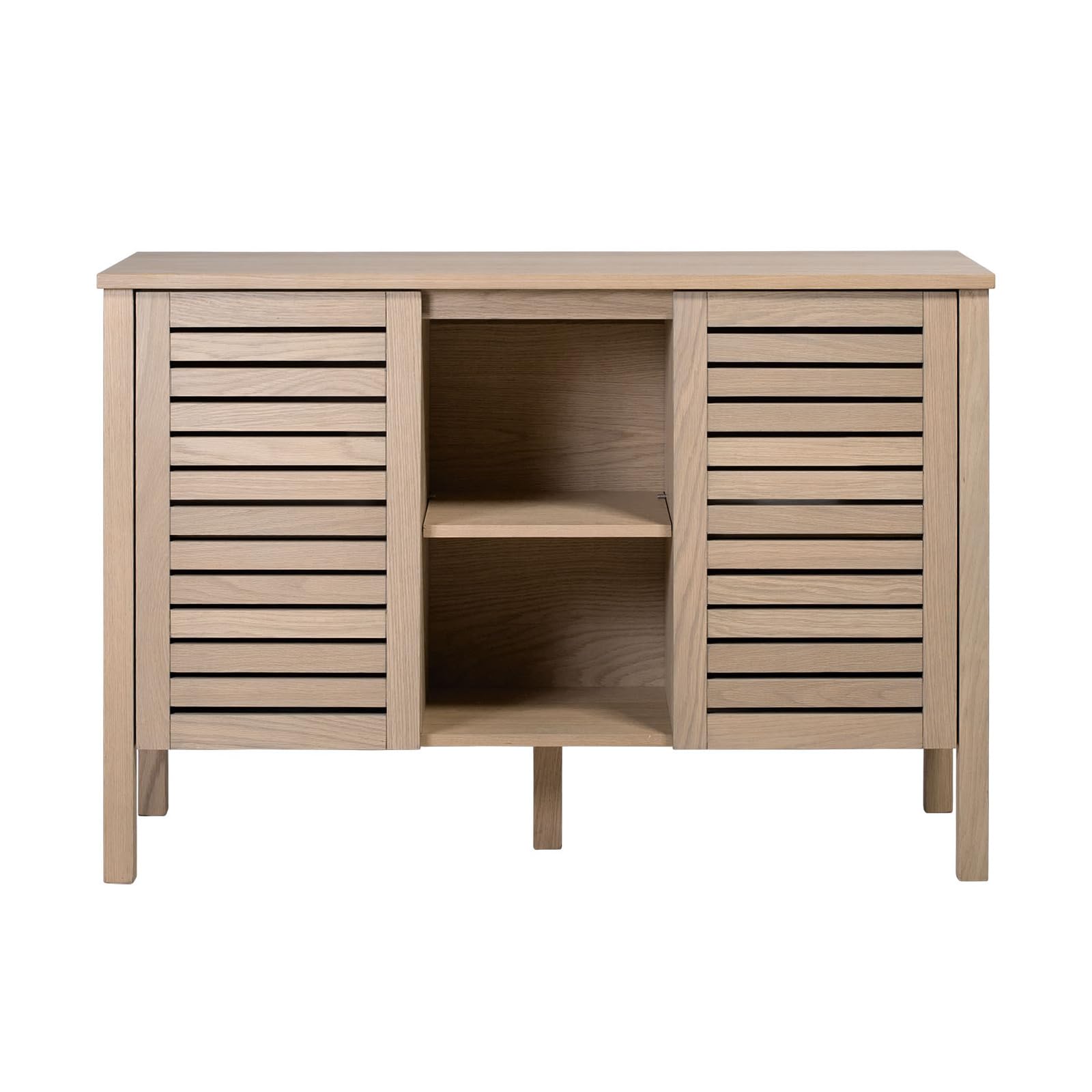 MOB-IN Mueble doble lavabo TALIX sobre patas de roble natural 120 cm