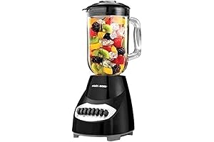 BLACK+DECKER 10-Speed Countertop Food Blender with 6-Cup Capacity for Smoothies and Shakes