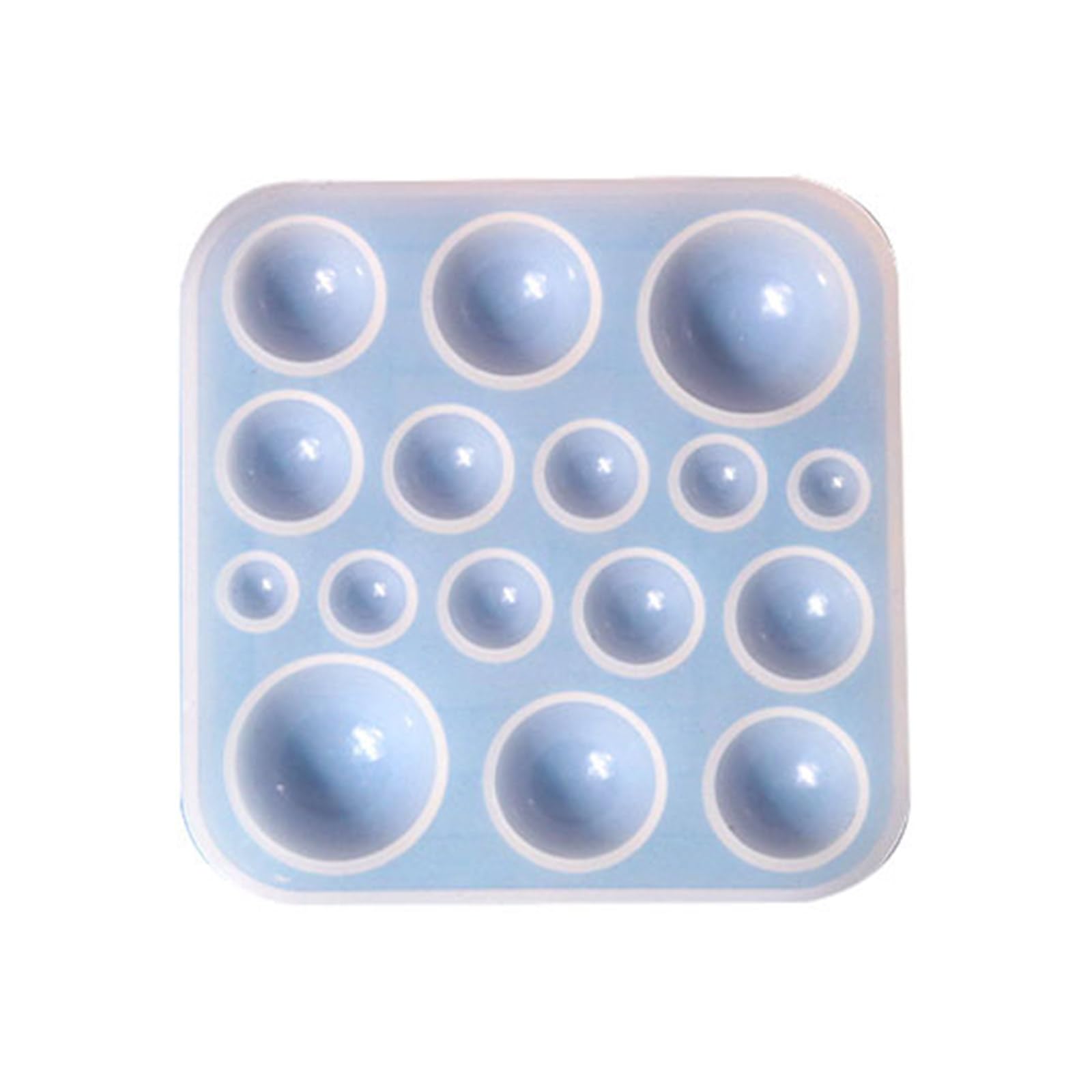 Maxtonser Round Rings Silicone Epoxy Mold Ornaments Pendant Jewelry Crafting Mould for Valentines Love