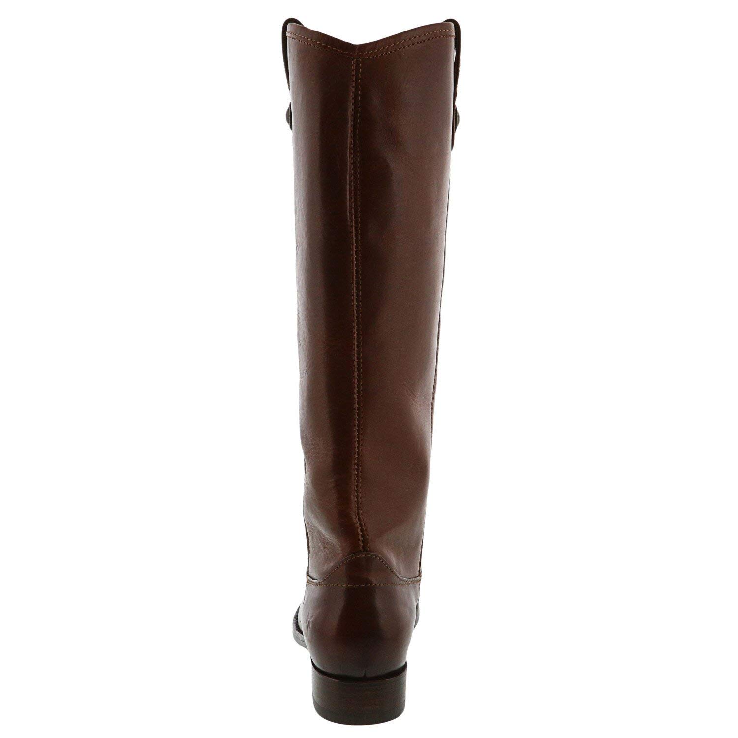 Frye Melissa Button 2 Equestrian-Inspired Tall Boots for Women Made from Hard-Wearing Vintage Leather with Antique Metal Hardware and Leather Outsole – 15 ½” Shaft Height
