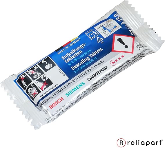 BSH 00311864 kireç çözücü tabletler, sodyum hidrojen karbonat