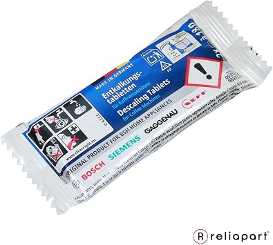 BSH 00311864 kireç çözücü tabletler, sodyum hidrojen karbonat