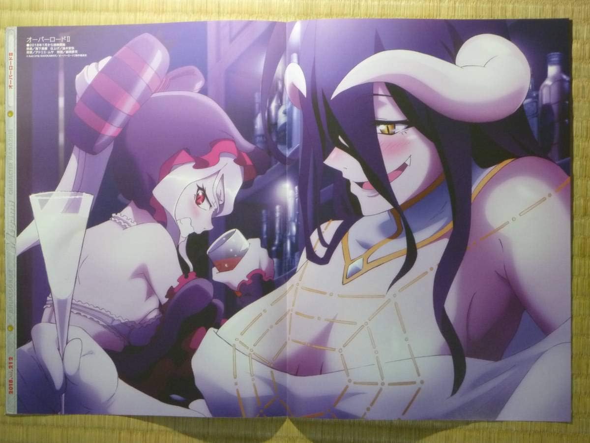 オーバーロード アニメガタリズ ピンナップポスター シャルティア アルベド 阿佐ヶ谷未乃愛 上井草有栖 アニメ 萌えグッズ 通販 Amazon