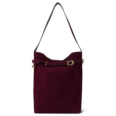 Madewell Suede Belted Essentials Bucket Tote Shoulder Women