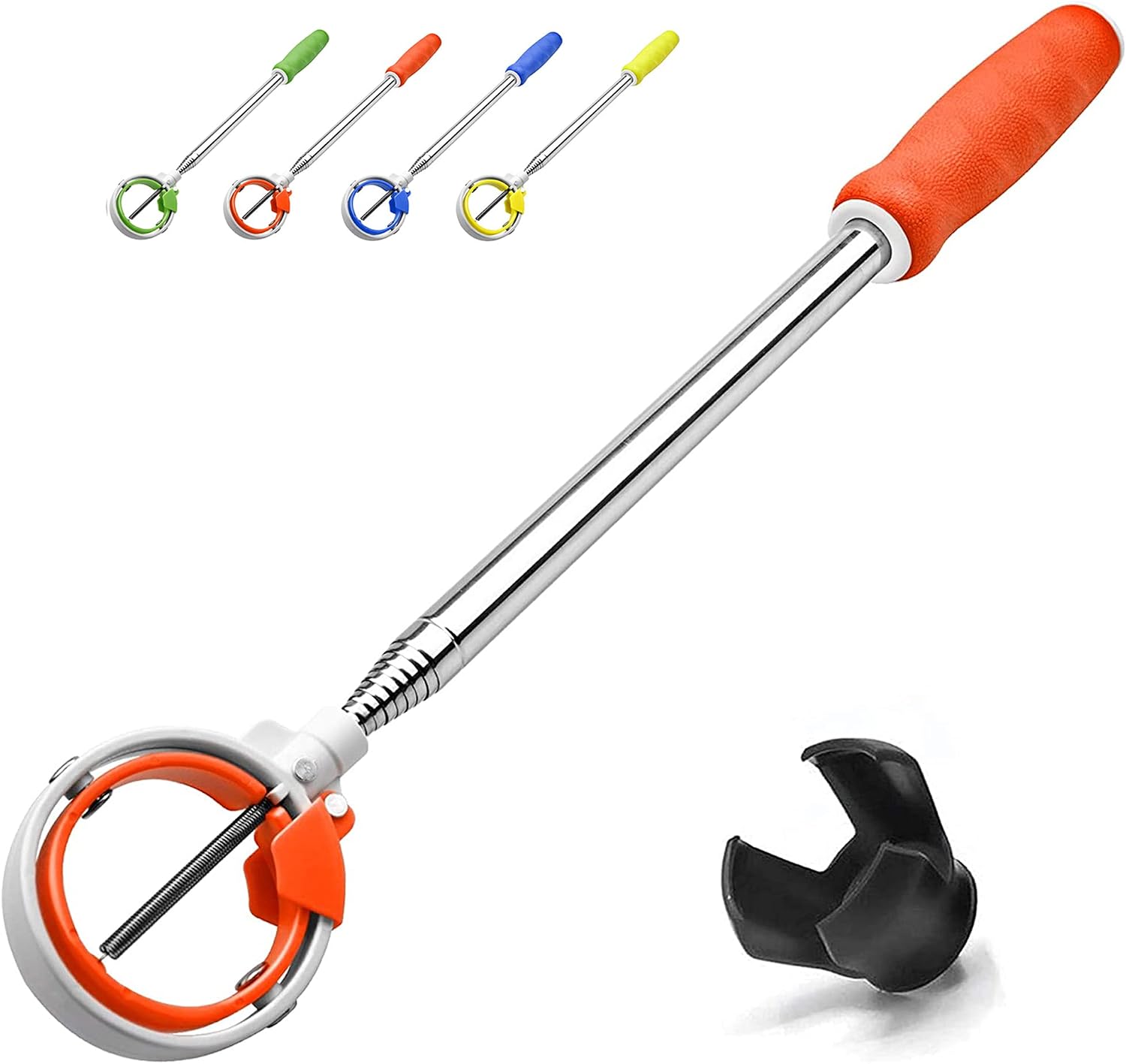 Golf Ball Retriever, Golf Ball Retriever Telescopic for Water with Spring Release-Ready Head, Ball Retriever Tool Golf with Locking Clip, Grabber Tool, Golf Accessories Golf Gift for Men