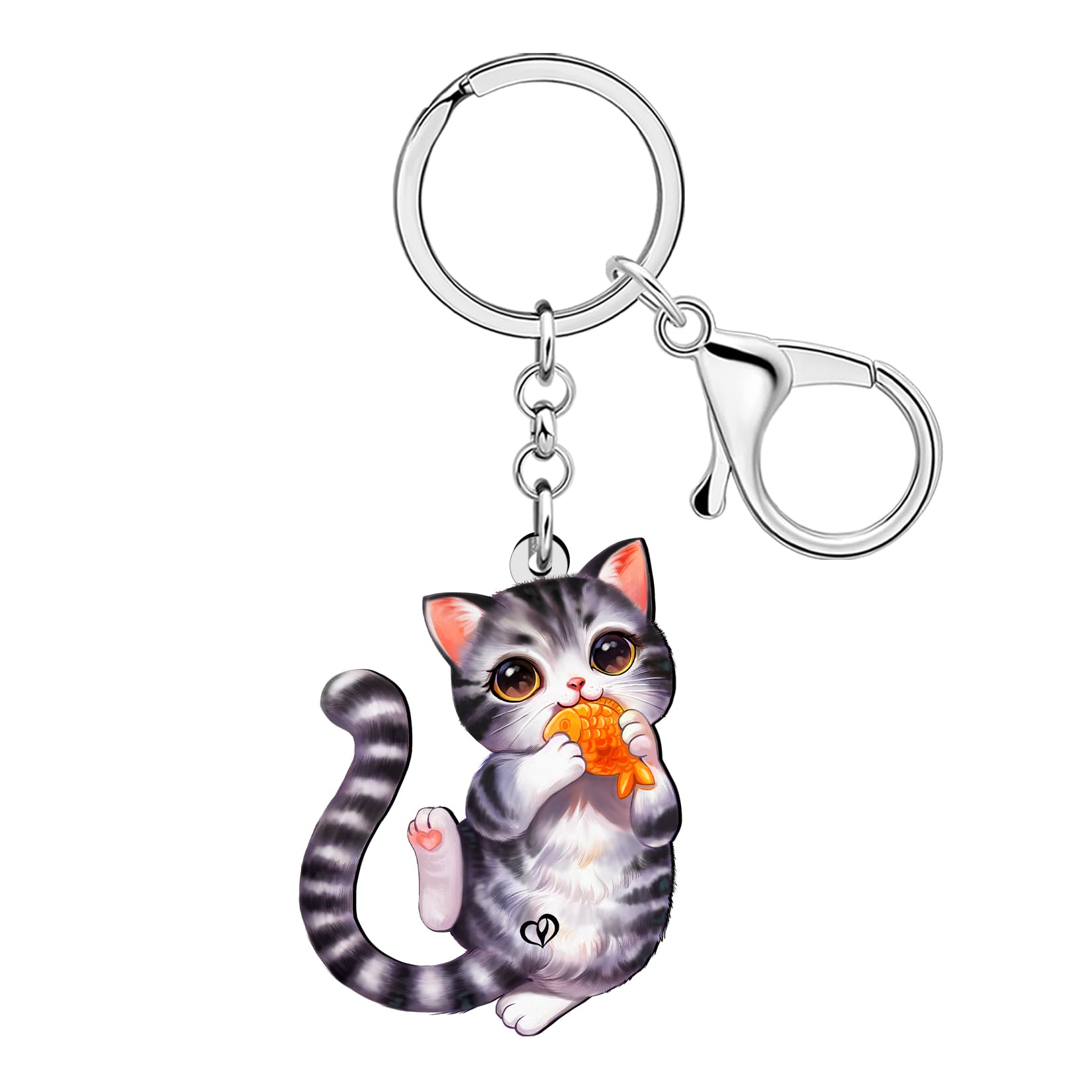 DOWAY Acryl Niedliche Katze Schlüsselanhänger Zubehör Hausti
