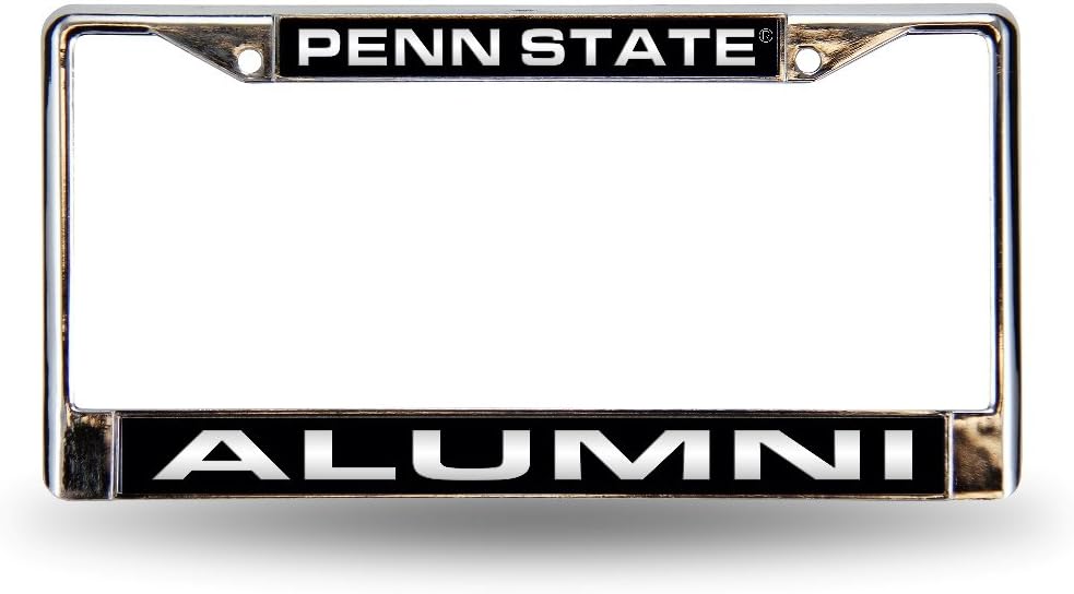Penn State Laser Etched Chrome License Plate Frame