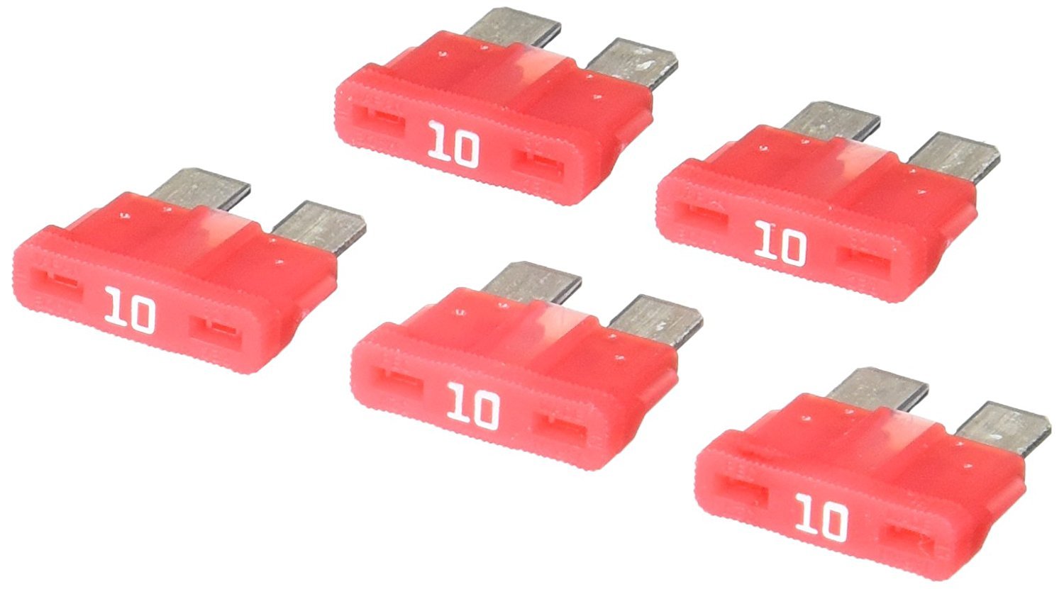COOPER BUSSMANN BK/ATC-10 FUSE, BLADE, 10A, 32V, FAST ACTING (5 pieces)