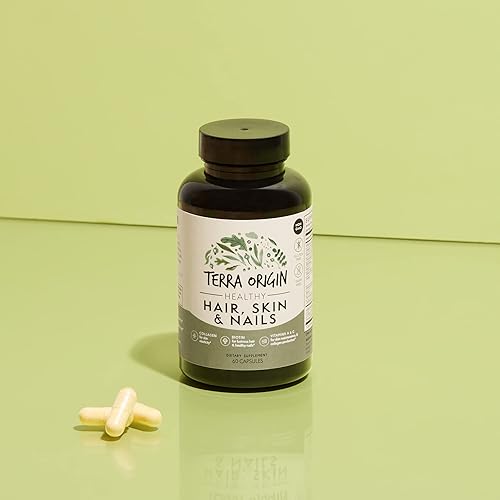 Miniatura 4 de TERRA ORIGIN Suplemento saludable para cabello, piel y uñas, colágeno, biotina, cola de caballo y complejo B  Apoya la fuerza del cabello,