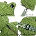 Frog Crossbody Purse for Women, Cute Plush Shoulder Bag Small Fluffy Crossbody Bag, Kawaii Handbag Purse for Travel (Green)