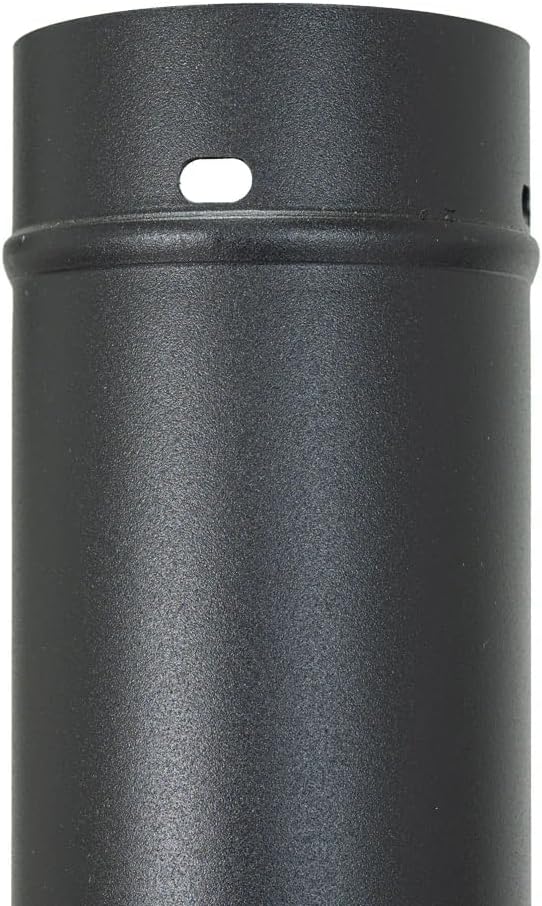 Q QUALITY BRAND COMPANY PGS A-Series APP Permanent Mounting Post for Natural Gas Outdoor Patio Gas Grill - 4 x 4 x 48 in. - Black Color