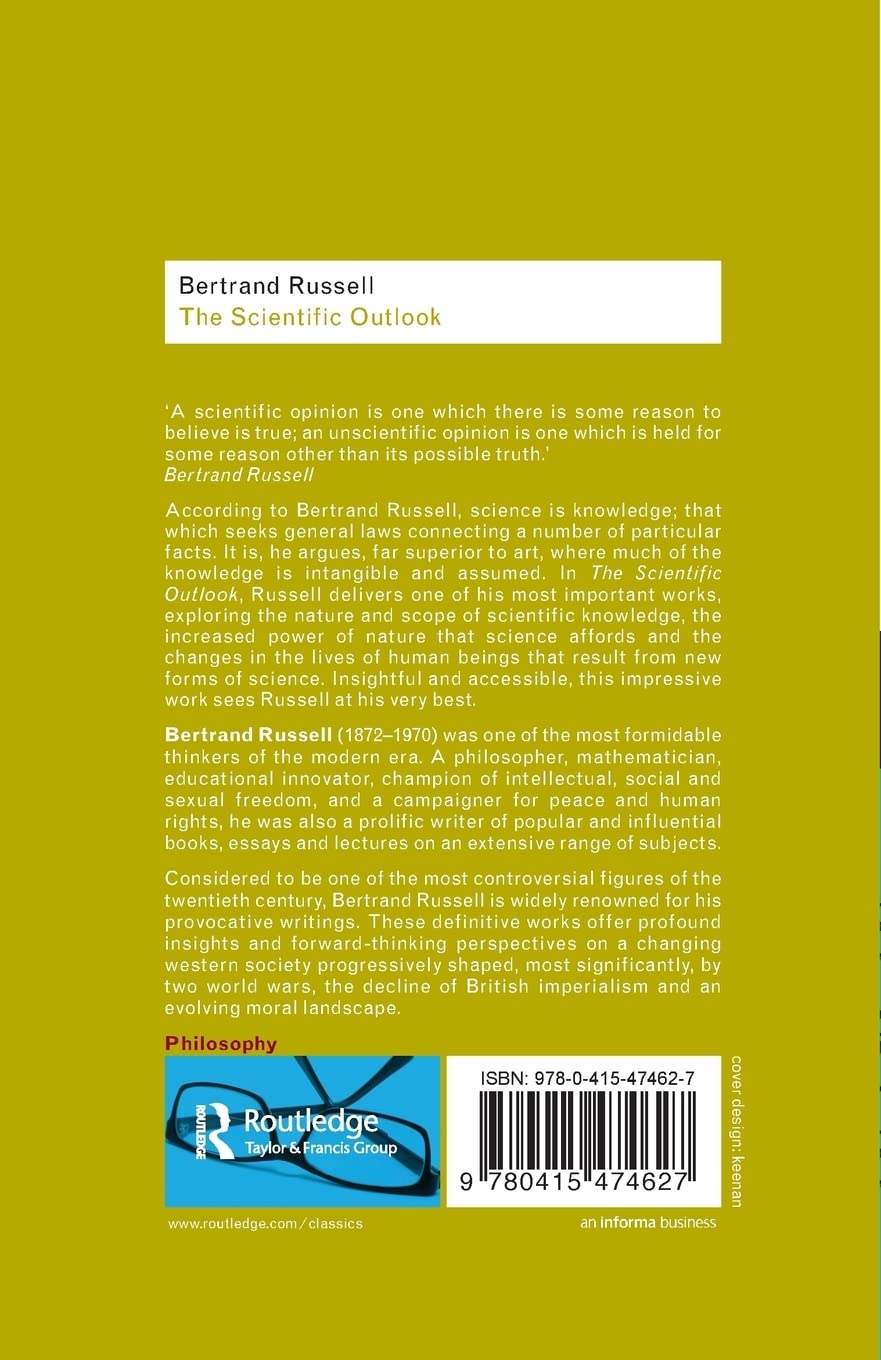 The Scientific Outlook (Routledge Classics)