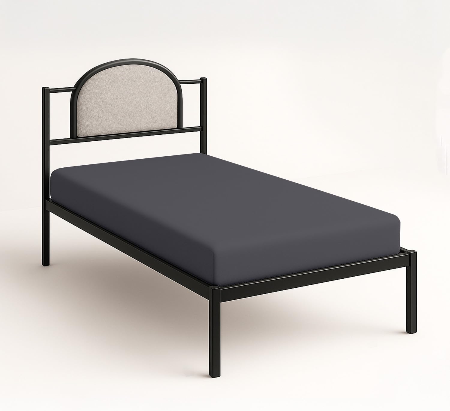 SGI bedding RV Bunk Cot Bed 42"x80" Fitted Sheet Only - 1000 TC Cotton Narrow Bed Sheets, 14 Inch Deep Pocket, Soft & Durable for Truck Sleeper, Daycare Cot, and RV Bunk Beds - Dark Grey