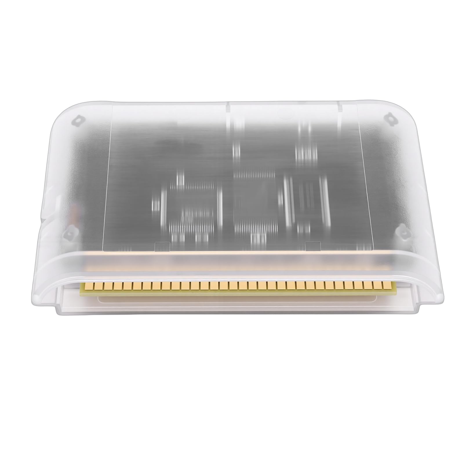 Gugxiom Cartuccia Multigiochi per Mega Drive, Cartuccia di Giochi retrò Super 4000 in 1 con Scheda di Memoria da 8 GB, Adatta per Console MD1/MD2/MD3/CD/X/32X (Bianco trasparente)