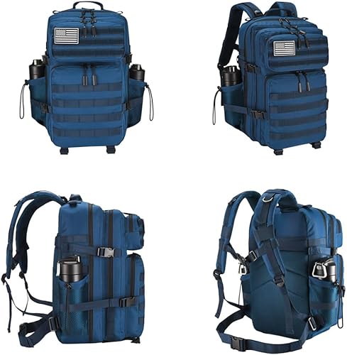 Miniatura 27 de Mochila táctica militar Molle mejorada mochila impermeable militar. Negro