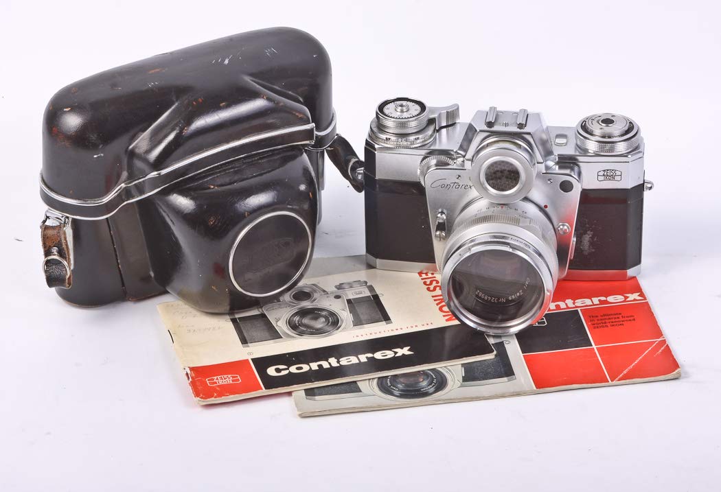 Amazon.com : CONTAREX 35MM Film SLR W PLANAR 50MM F2.0 Lens,CASE 
