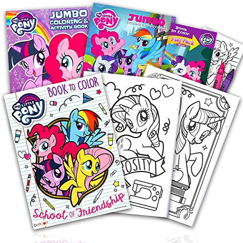 M L P My Little Pony Coloring and Activity Book Bundle with 3 MLP Books with Games, Puzzles, Activities and Stickers (Party Pack) My Little Pony Birthday Part My Little Pony Party Favors