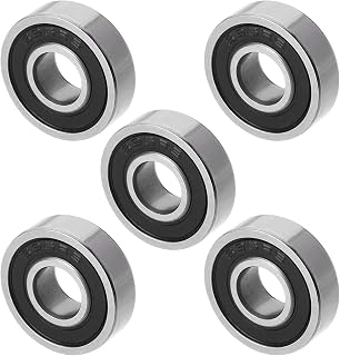 Othmro 695-2RS Deep Groove Bearings 5x13x4mm Double Bearing High Carbon Chromium Steel Roller Guide Bearing 5pcs