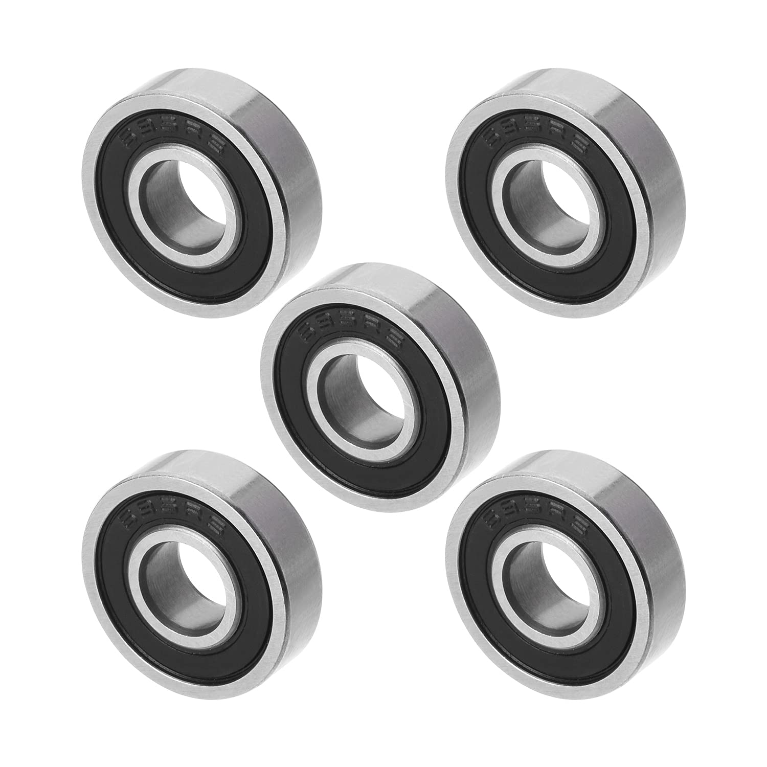 2Pcs SMR84ZZ Deep Groove Ball Bearings, 8 x 4 x 3mm 440C Double Sealed Bearing, Bearing Steel P0 Ball Bearing, 440C Holder