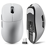 G18 2.4G/BT/Wired Tri-Mode 8K Wireless Gaming Mouse, Right-Handed Ergonomic Design, PAW3395 Sensor, 58g Lightweight, 8000 Polling Rate, 26K DPI, 5 Programmable Buttons, with Nano Wireless Receiver