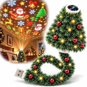 Weihnachtsprojektor Indoor, Plug and Play HD Weihnachtsprojektor Licht，1PC