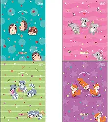 Kit com 5 Cadernos Brochurão, Tilibra, Holly, Universitário, Capa Dura, 80 Folhas, Capas Sortidas