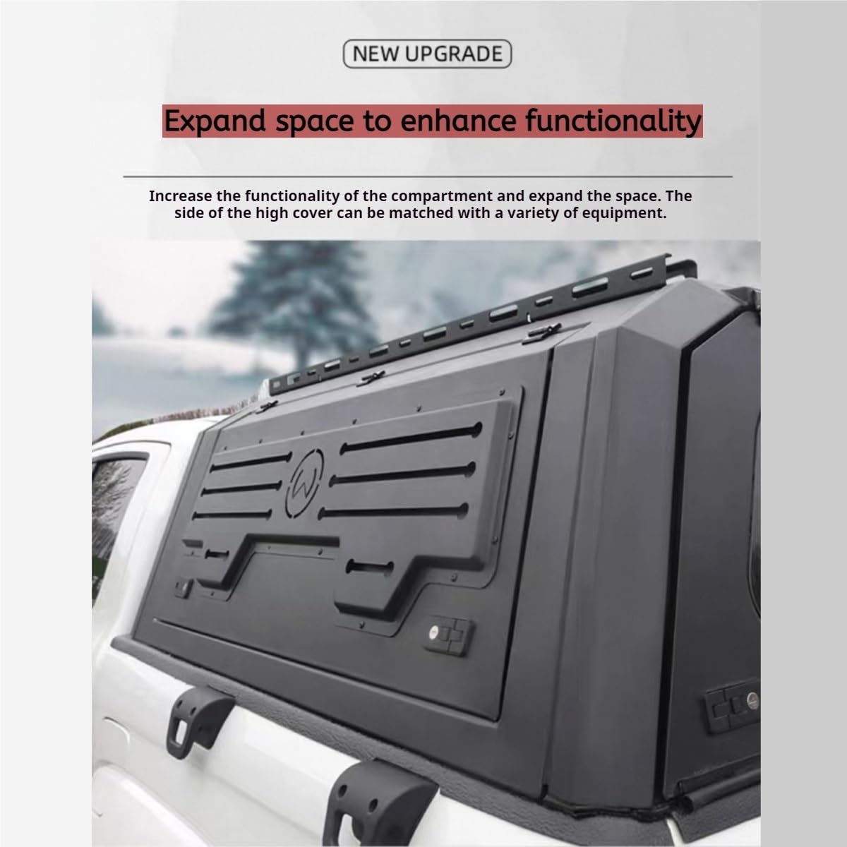 Tonneau-Abdeckung, Pickup-Überdachung, Camper-Hardtop, Truck-Topper, Bettkappe, Aluminium-Überdachung, kompatibel mit RAM 1500 REV PHEV RHO 2025, 5,7', Zubehörabdeckungen for LKW-Betten(RHO