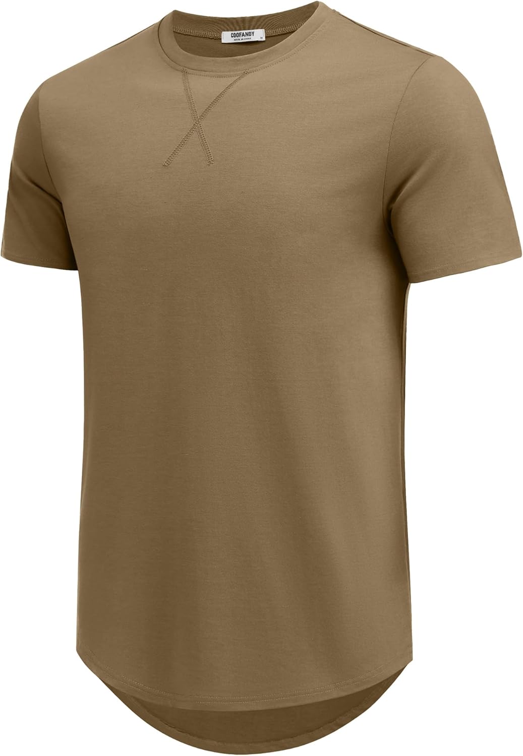 COOFANDY Mens T Shirts Casual Short Sleeve Cotton Tee Shirts Hipster Hip Hop Longline T-Shirt Basic Summer Tops - Image 6