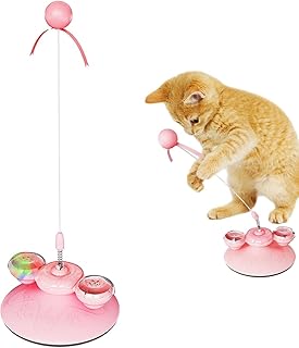 Gato Stick Roly Poly Toy | Brinquedos ativos para gatos para gatos internos - de 360 graus, bola de catnip e provocação de gato, brinquedos ativos para gatos internos, exercícios para Enjovdery