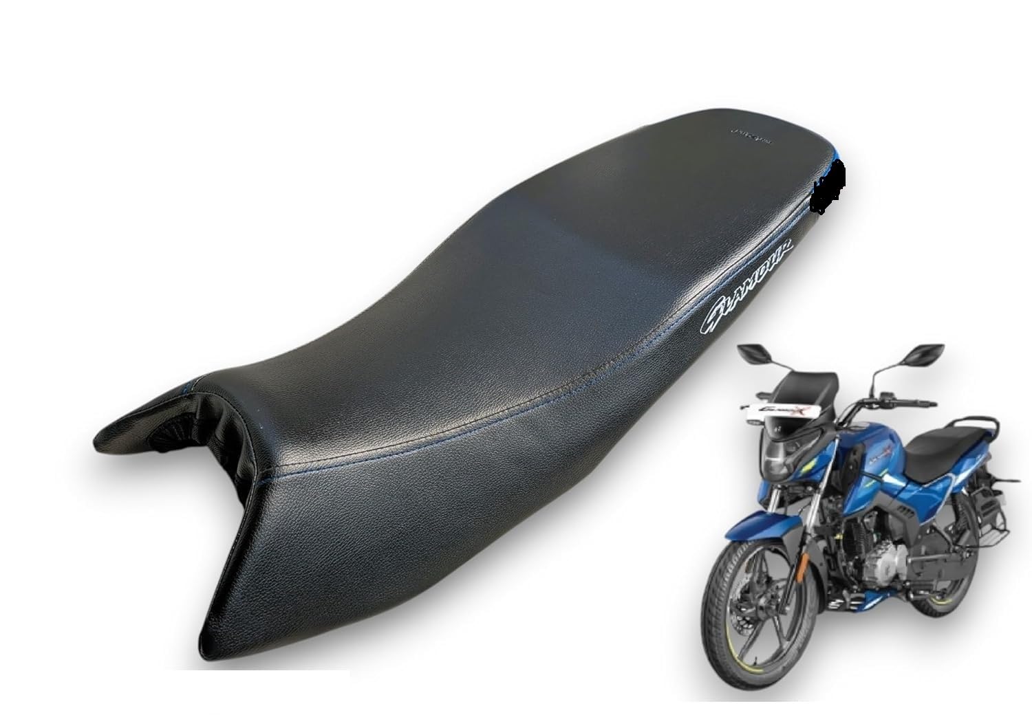 Prime Quality Bike Seat Cover Waterproof [ Glamour X 125 ] Colour [ Black ]-image-5