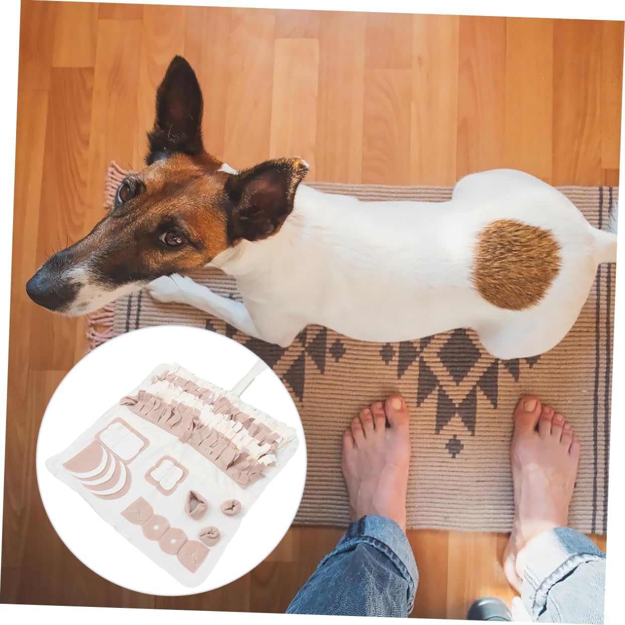 Pet Snuffle Pad -Skid Dog Training Mat for Foraging and Material for Breeds Mealtime Enjoyment and Senses